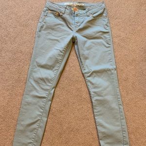 Dusty blue skinny jeans